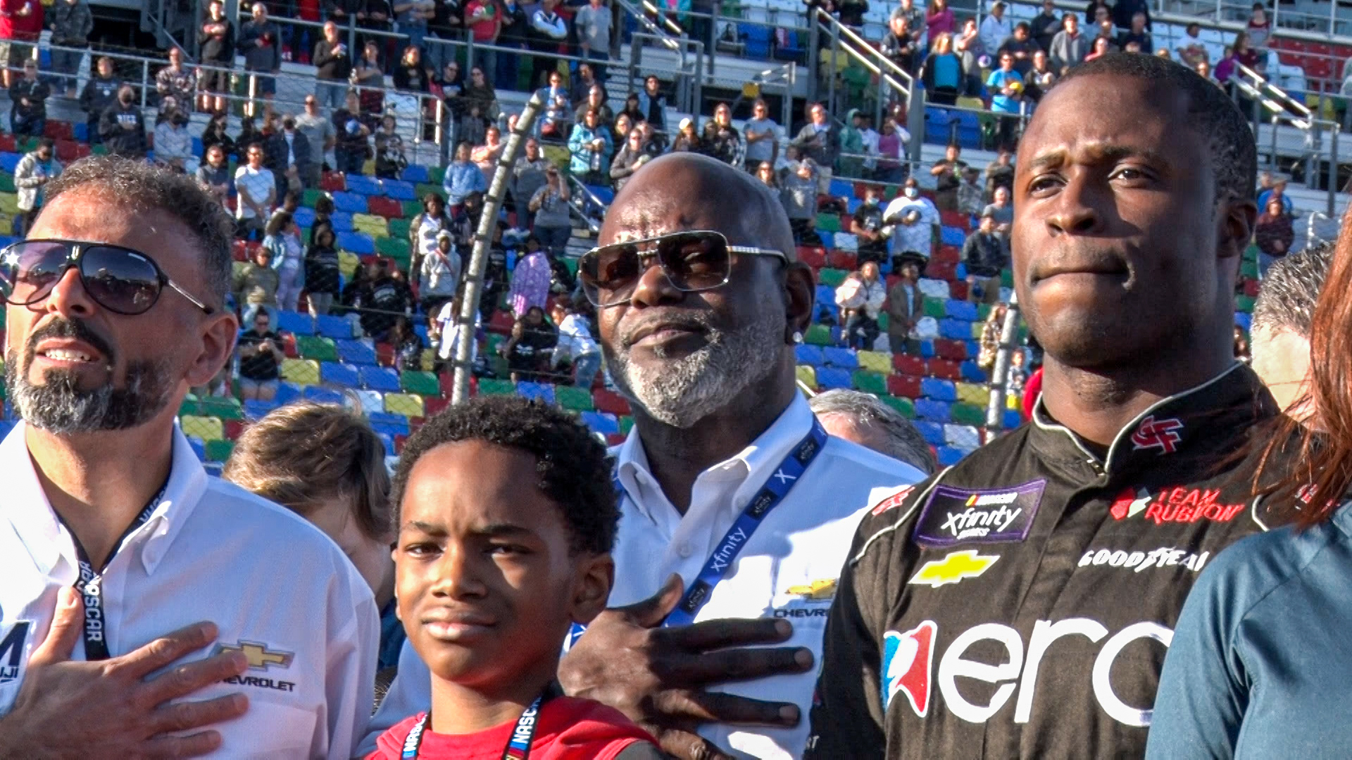 Emmitt Smith helps unveil Jesse Iwuji's Texas XFINITY Series scheme; Smith  named Grand Marshal - Jayski's NASCAR Silly Season Site