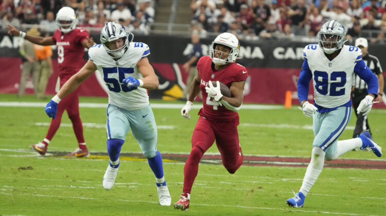 Who are the Cardinals-Cowboys football game announcers for today