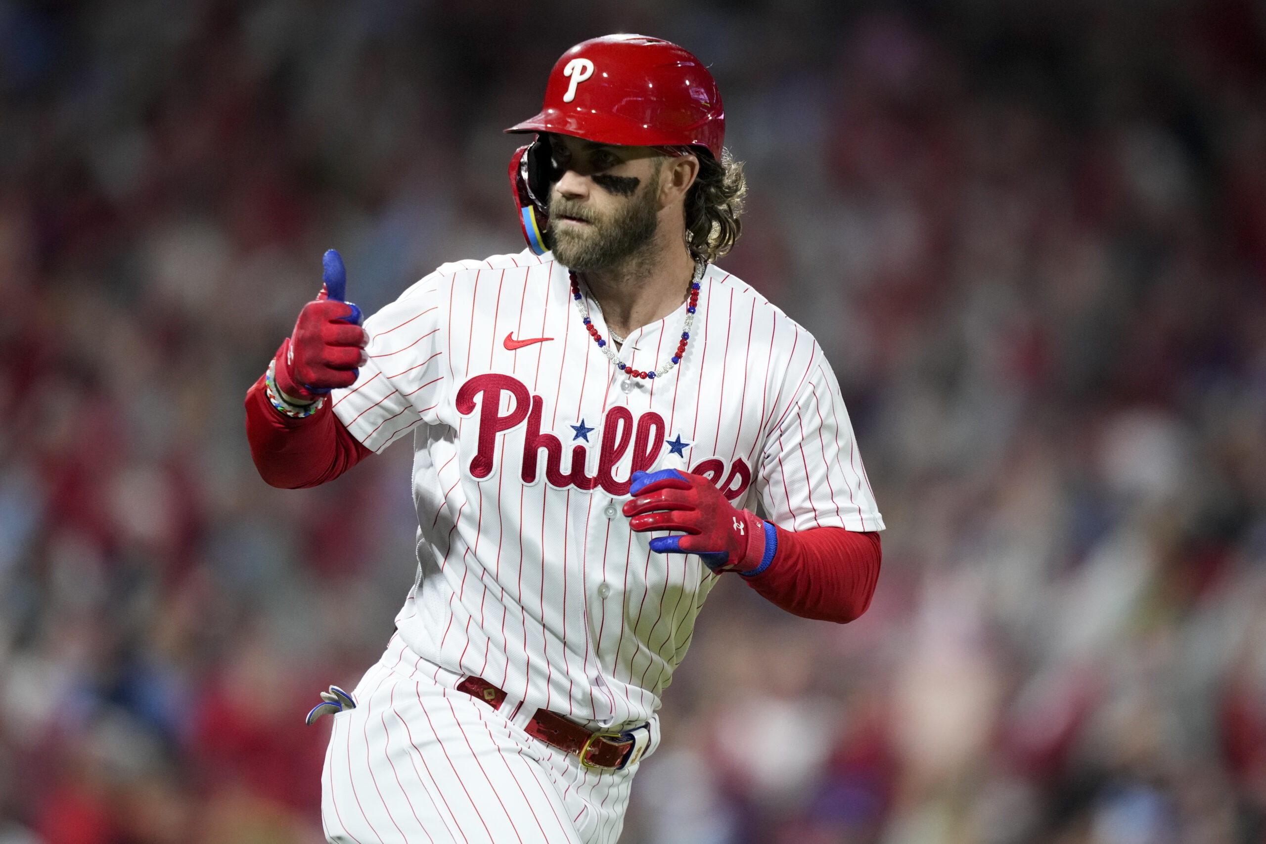 See Bryce Harper and Kids Wear Matching Jackets After Phillies Win